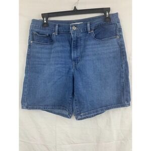 Levi's Jean Shorts Women's Stretch Size 28 Classic Fit Blue Denim
